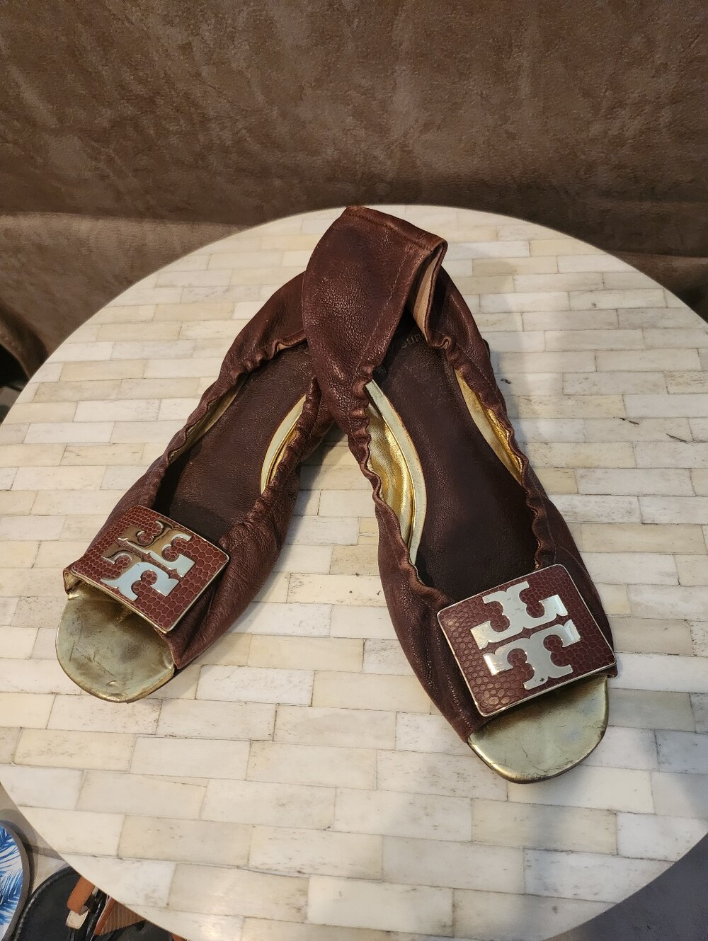 Tory Burch Jake Landed Capra open-toe size 9